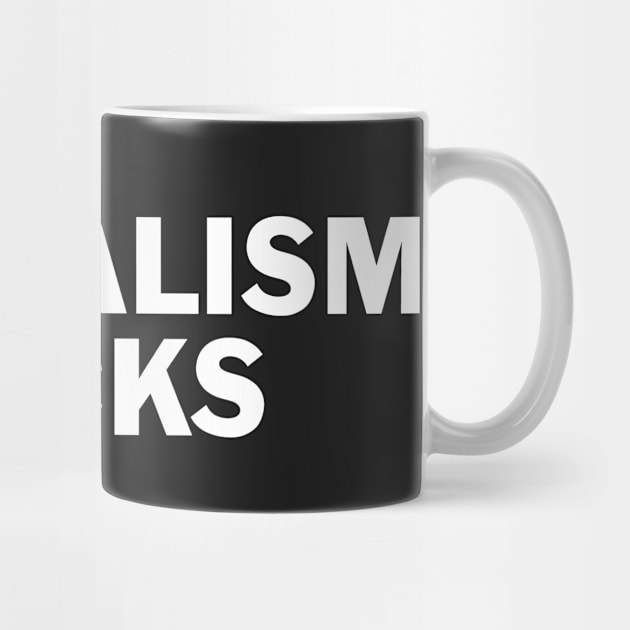 Capitalism Sucks| Sleek Modern design| Cool Stylish and Clean| Trendy shirts stickers| by RevolutionToday